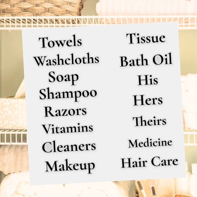 Bathroom Cabinet Customisable Vinyl (Creator Uploaded)