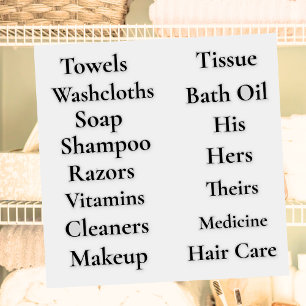 Bathroom Cabinet Customizable Vinyl