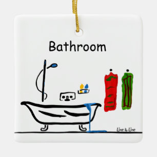 Bathroom Ceramic Tree Decoration