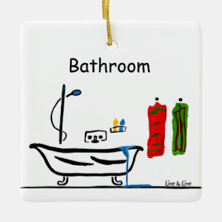 Bathroom Ceramic Tree Decoration