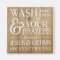 Bathroom Kitchen Magnet. Wash your hand