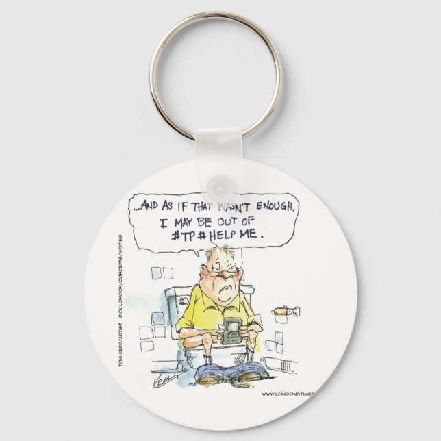 Bathroom Not 4 Social Networking Funny Tees & Gift Key Ring (Front)
