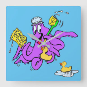 Bathroom Octopus Clock