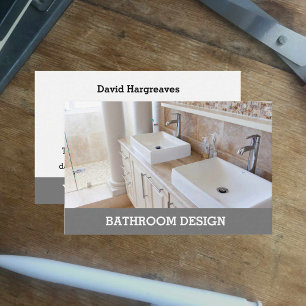 Bathroom or Kitchen Designer Calling Card. Business Card