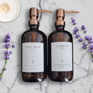 Bathroom organisation waterproof labels 