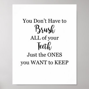 Bathroom Sign Brush your Teeth