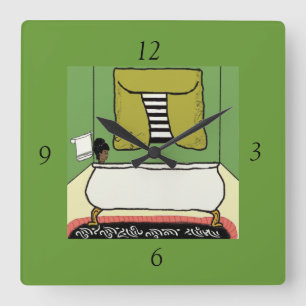 Bathroom Square Wall Clock