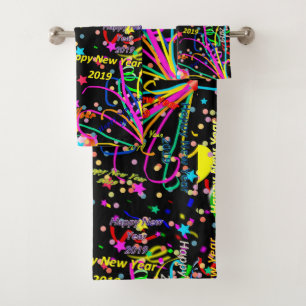 Bathroom Towel Happy New Year 2019
