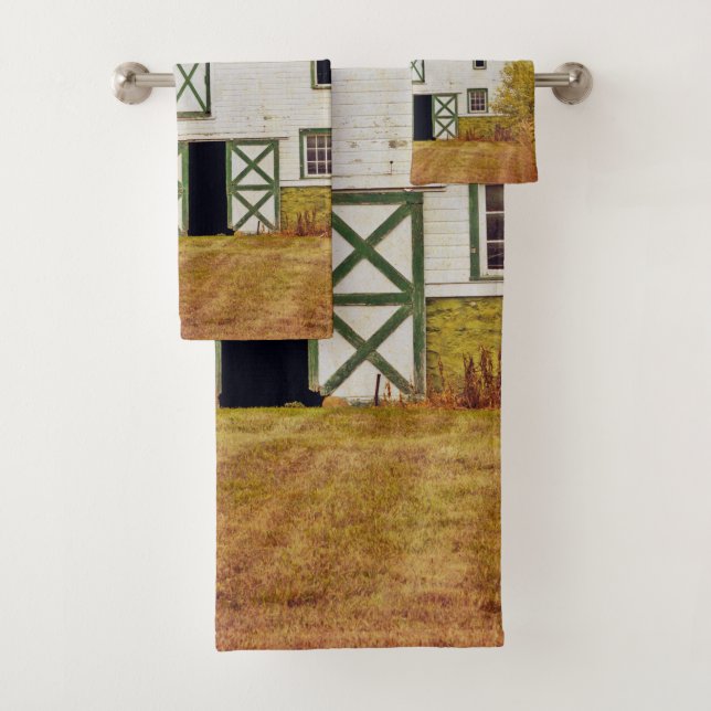 Bathroom Towel Set Sunset Barn Country Rustic Fiel (Insitu)