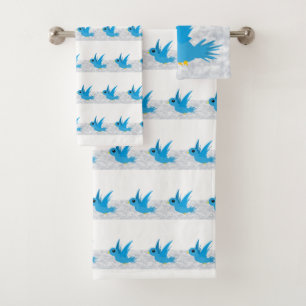 Bathroom Towel Sets Birds