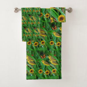 Bathroom Towel Sets Birds