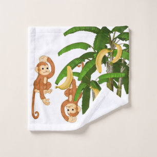 Bathroom Towel Sets Brown Monkeys