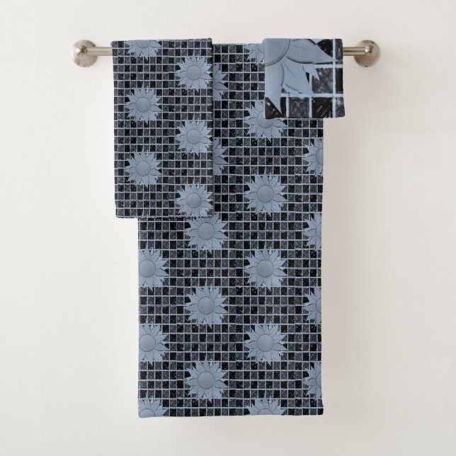 Bathroom Towel Sets Checkers (Insitu)