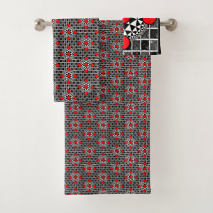 Bathroom Towel Sets Checkers