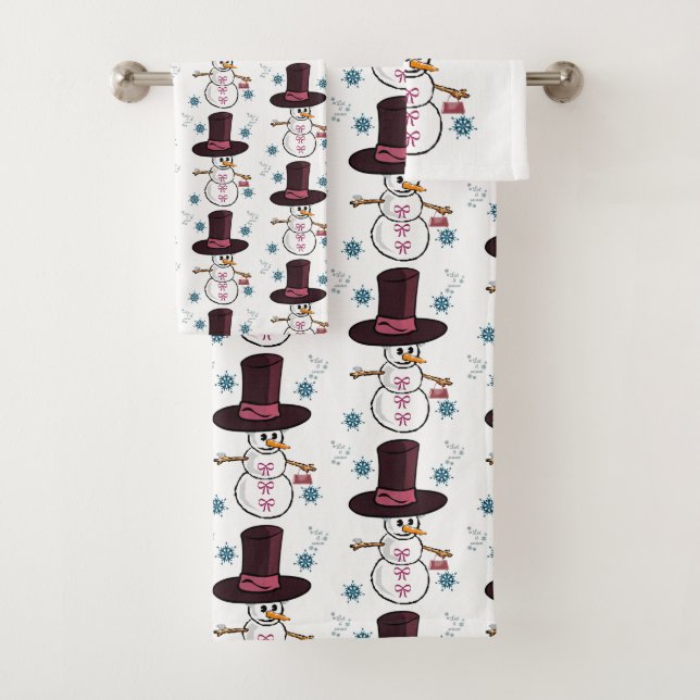 Bathroom Towel Sets Christmas (Insitu)
