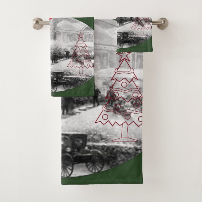 Bathroom Towel Sets Christmas (Insitu)