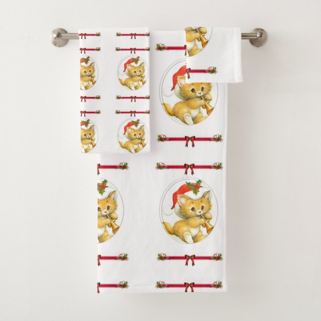 Bathroom Towel Sets Christmas (Insitu)