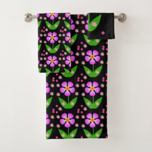 Bathroom Towel Sets Floral