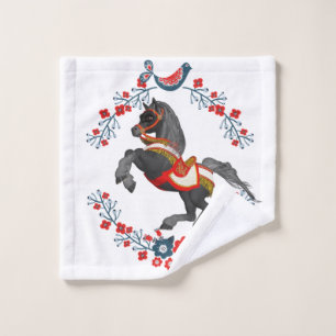 Bathroom Towel Sets Floral Horse