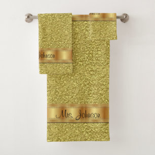 Bathroom Towel Sets Gold