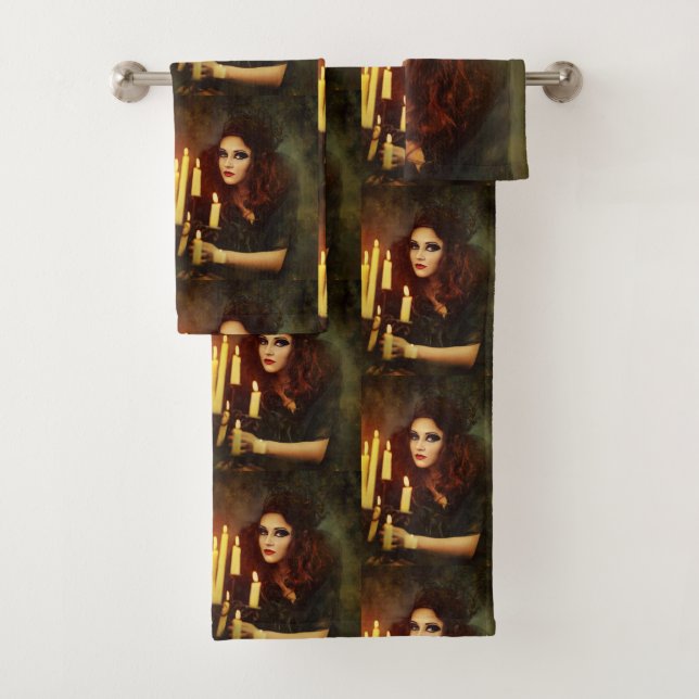 Bathroom Towel Sets Halloween (Insitu)