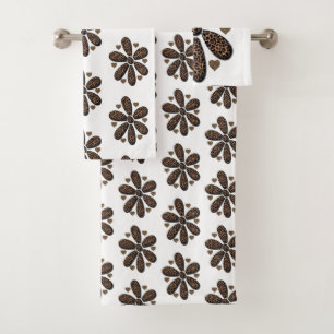 Bathroom Towel Sets Leopard
