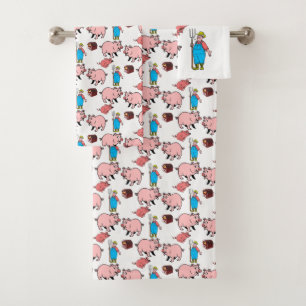 Bathroom Towel Sets Pigs