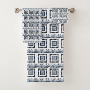 Bathroom Towel Sets Plaid