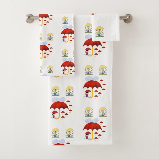 Bathroom Towel Sets Rain (Insitu)