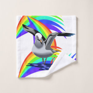 Bathroom Towel Sets Seagulls Colorful Colors