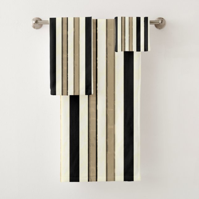 Bathroom Towel Sets Stripes (Insitu)