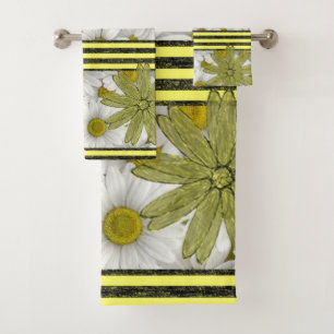 Bathroom Towel Sets Sunflowers