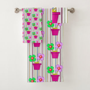 Bathroom Towel Sets Sunflowers