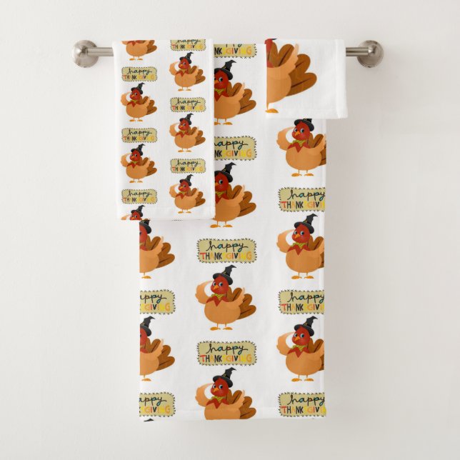 Bathroom Towel Sets Thanksgiving (Insitu)