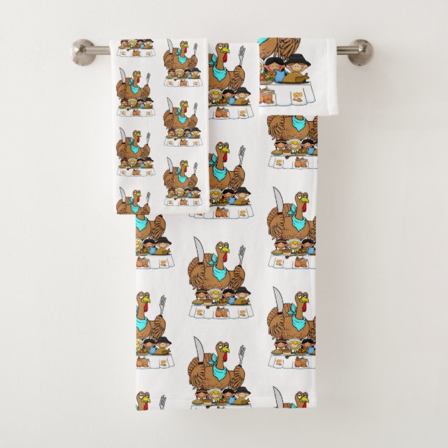 Bathroom Towel Sets Thanksgiving (Insitu)