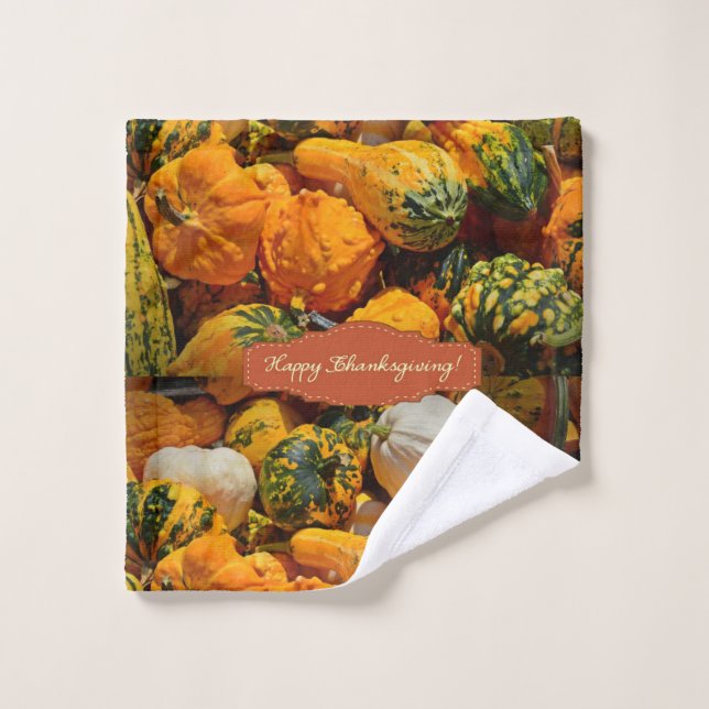 Bathroom Towel Sets Thanksgiving (Wash Cloth)