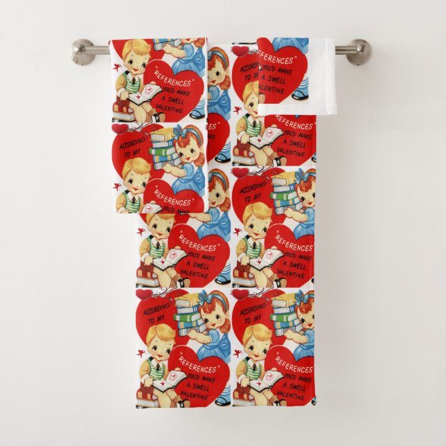 Bathroom Towel Sets Valentine's Day (Insitu)