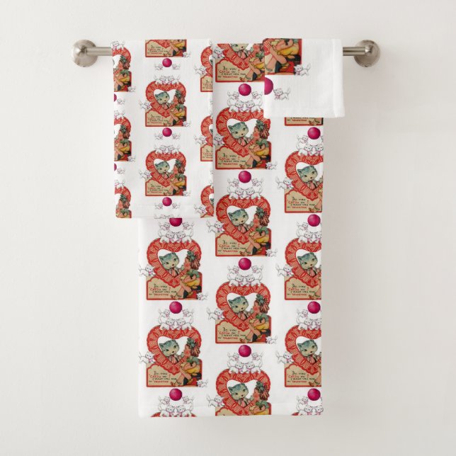 Bathroom Towel Sets Valentine's Day (Insitu)