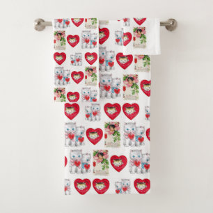 Bathroom Towel Sets Valentine's Day