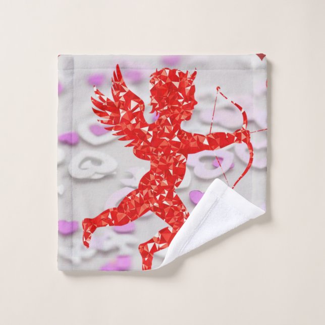 Bathroom Towel Sets Valentine's Day (Wash Cloth)