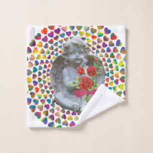 Bathroom Towel Sets Valentine's Day, Angel