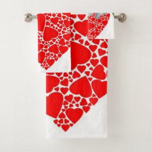 Bathroom Towel Sets Valentine's Day, Daisy