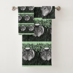 Bathroom Towel Sets Wolves