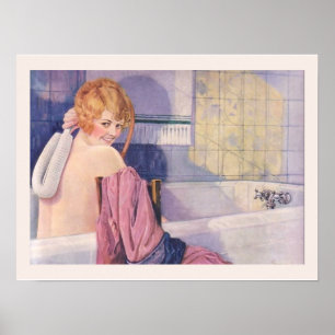 Bathroom Wall Art - Beautiful Woman