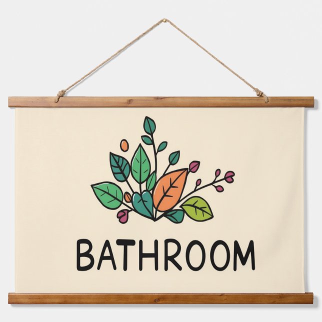 BATHROOM Wall Tapestry (Front)