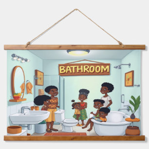 BATHROOM Wall Tapestry
