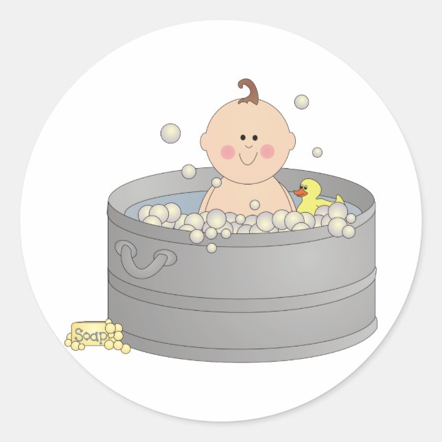 Bathtime Baby Sticker (Front)