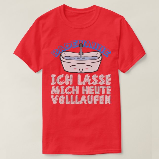 Bathtub funny funny carnival costume T-Shirt (Design Front)