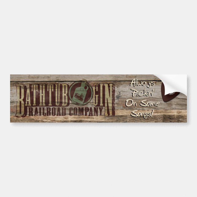 Bathtub Gin Railroad Company Always pickin sticker (Front)
