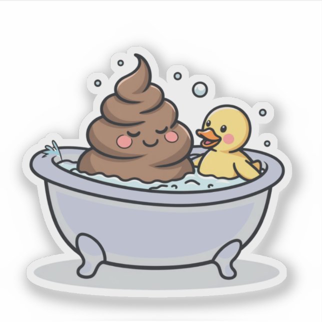 Bathtub Poop and Duck (Front)